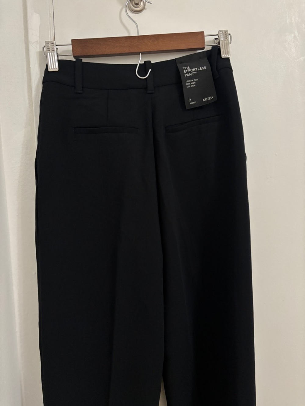 Aritzia WILFRED The Effortless Pant - Crepette | Black | Size 2 Short